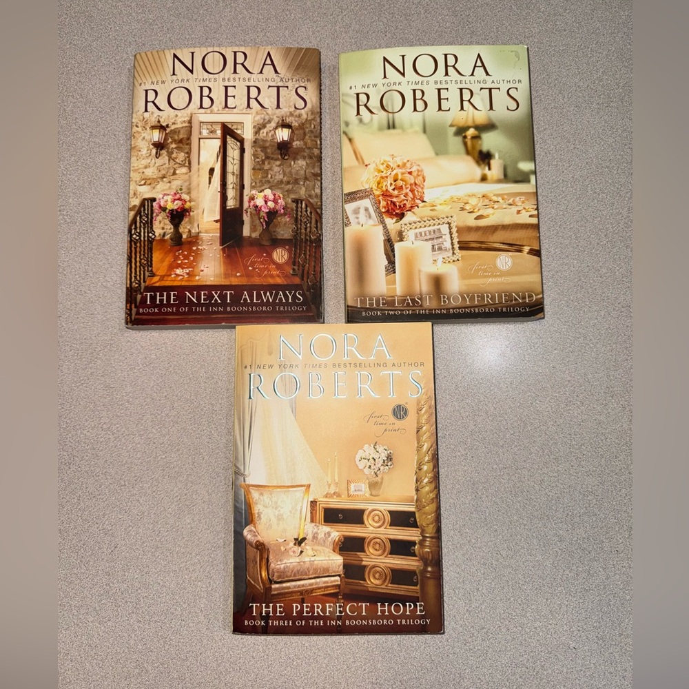 NORA ROBERTS The Inn BoonsBoro Trilogy (Next Always;Last Boyfriend;Perfect Hope)